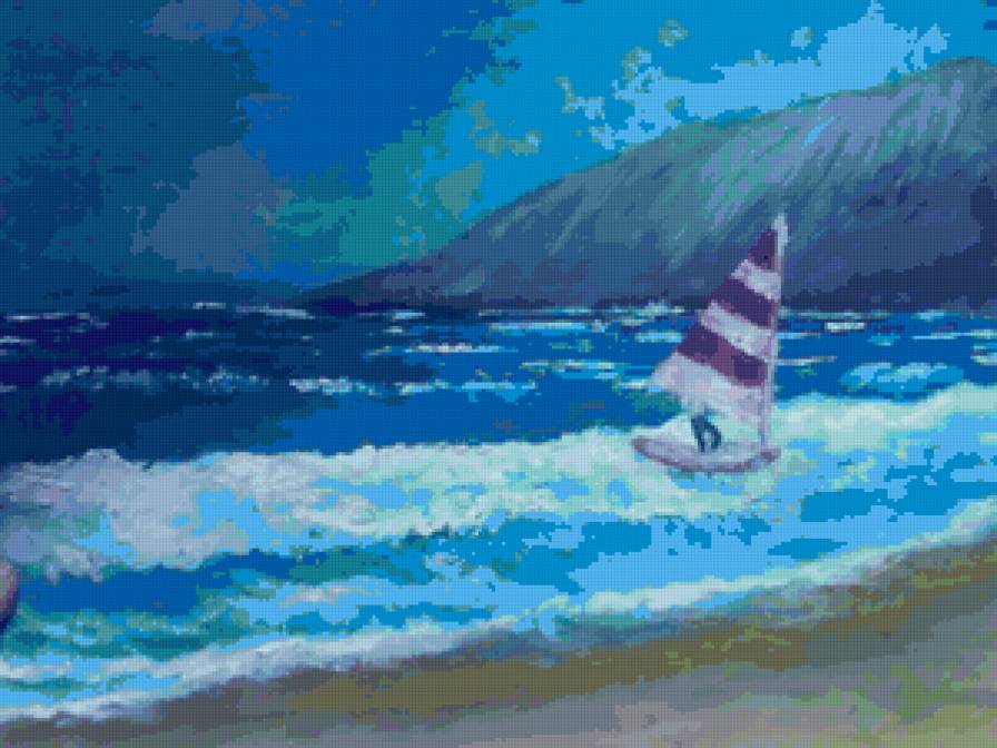Серия "Пейзаж. Море" - море, корабль, пейзаж - предпросмотр