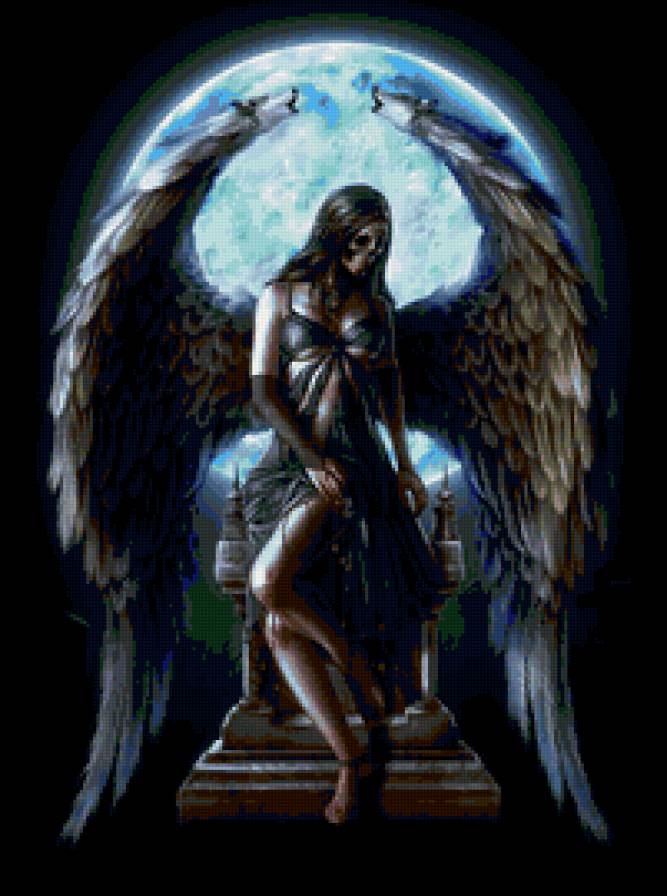 Ангел смерти - смерть, девушка, ангел, готика - предпросмотр