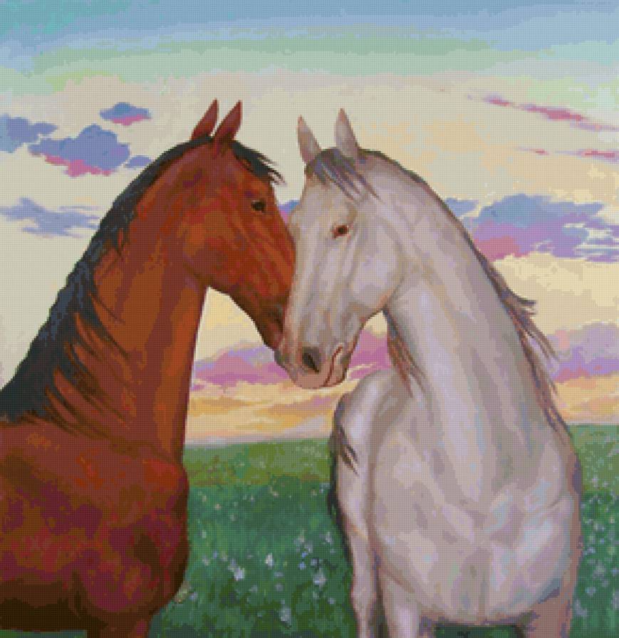 Серия "Кони" - животные, кони, лошади - предпросмотр