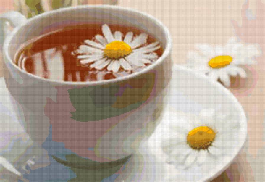 натюрморт - ромашки, цветы, чай, натюрморт - предпросмотр