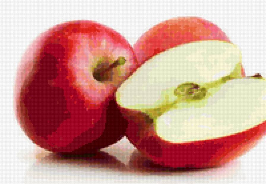 натюрморт из яблок - яблоки, фрукты, натюрморт - предпросмотр