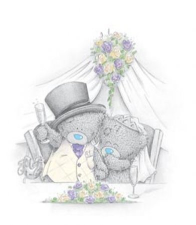 свадьба - жених, тедди, мишки, невеста, торжество - оригинал
