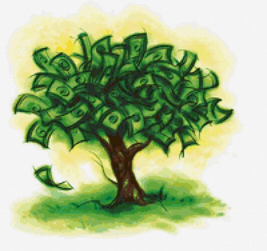 Денежное дерево - талисман, дерево, оберег, деньги, богатство - предпросмотр