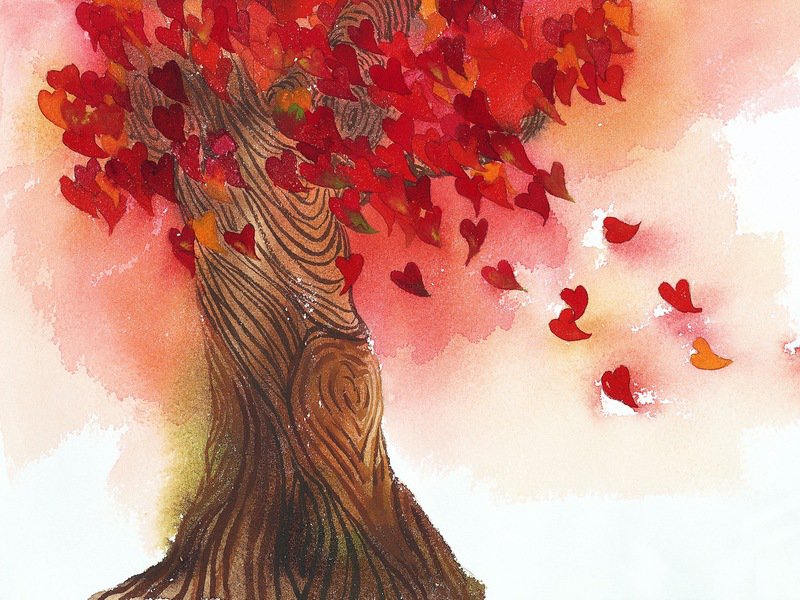 Дерево любви - сердце, дерево, любовь - оригинал