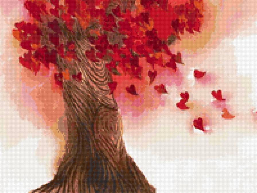 Дерево любви - сердце, дерево, любовь - предпросмотр