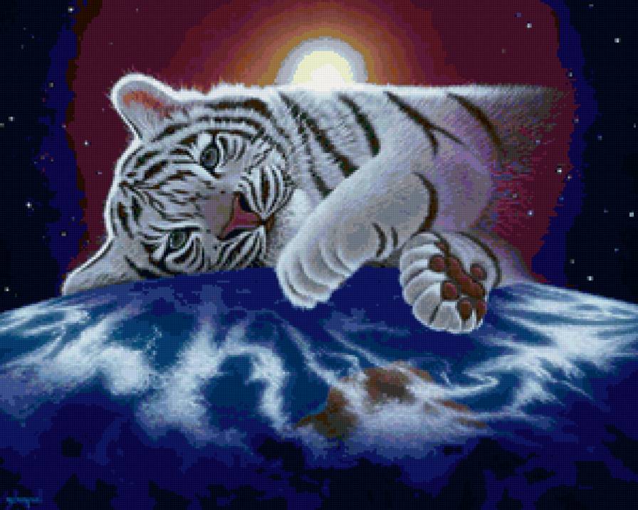 Серия "Большие кошки" - кошки, тигры, животные - предпросмотр