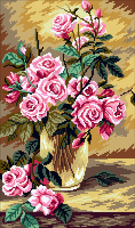 №28781 - букет, розы, цветы, ваза - оригинал