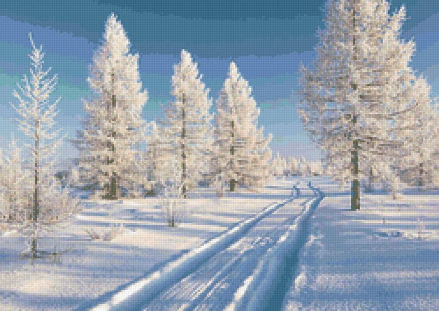 Зима - лес, природа, зима - предпросмотр