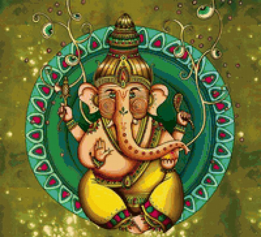ганеша - животные, ганеша, индуизм, слон - предпросмотр