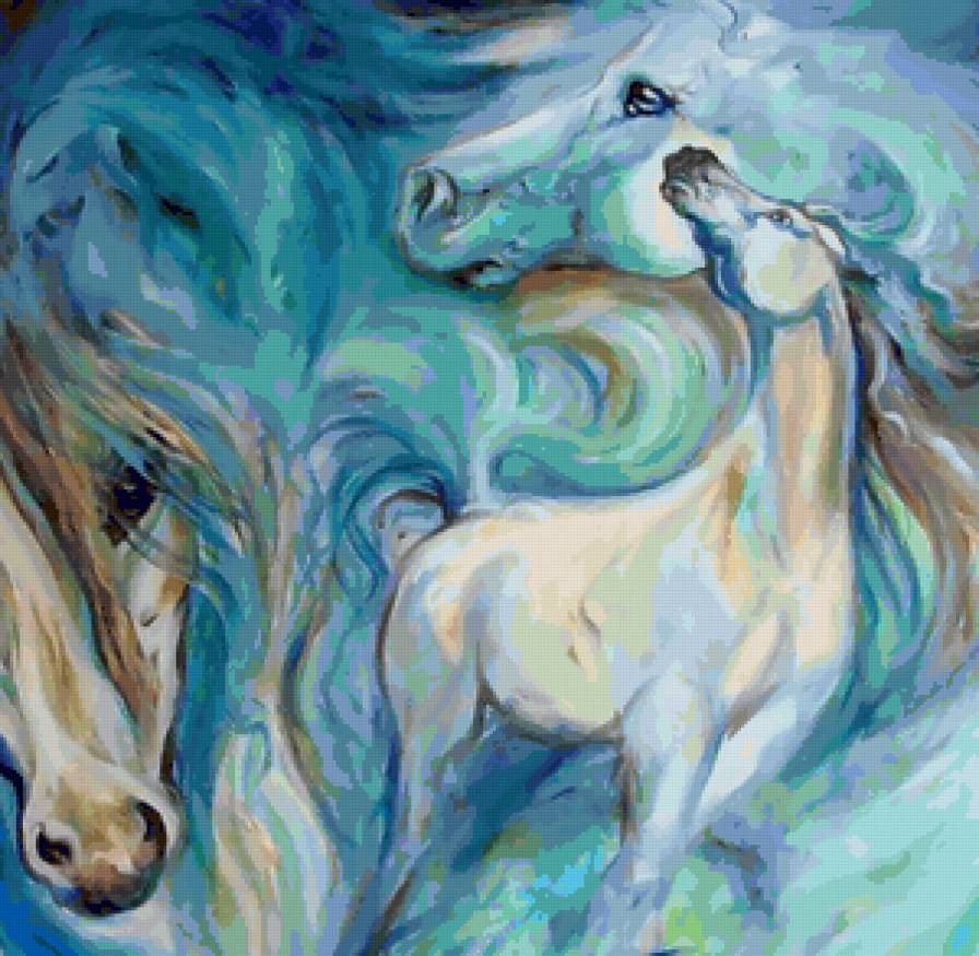 Голубая мечта - конь, лошади - предпросмотр