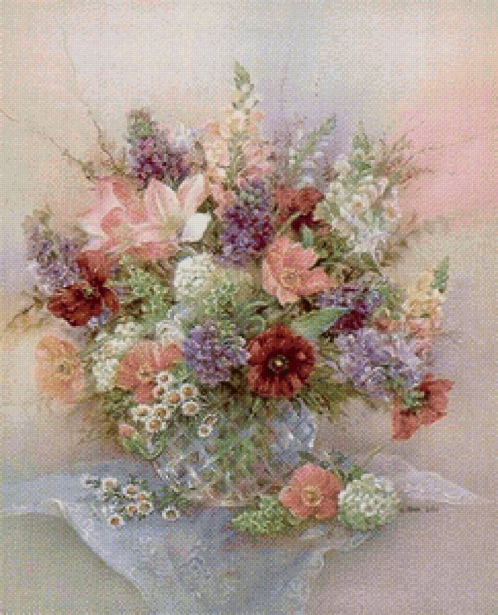 ваза с цветами - цветы, букет - предпросмотр