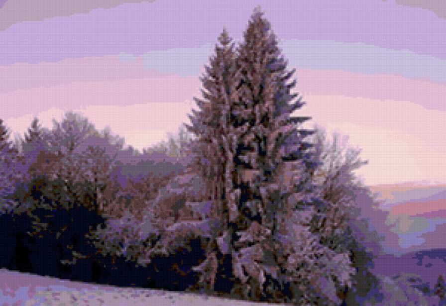 зима - лес, снег, зима, природа - предпросмотр