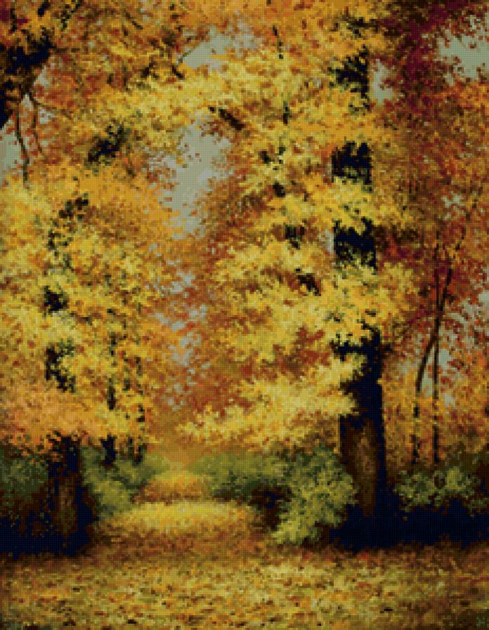 золотая осень - осень, лес - предпросмотр