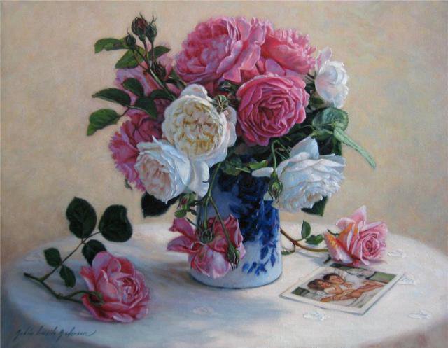 Букет роз - цветы в вазе - оригинал