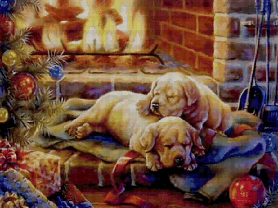 Сон в новогоднюю ночь - собака - предпросмотр