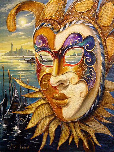Венецианская маска - венеция, карнавал, маска - оригинал