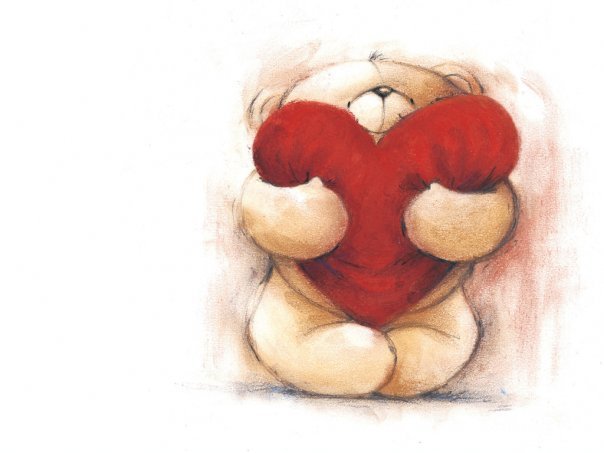 Мишка с сердцем - мишка, медведь, игрушка, плюшевый медведь, сердце, любовь - оригинал