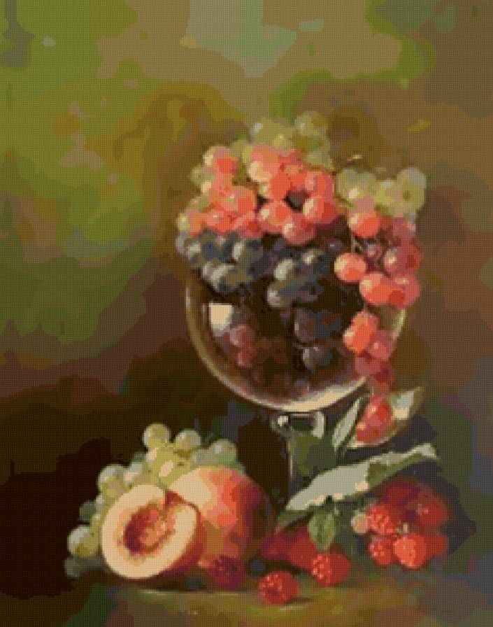 натюрморт - фрукты, натюрморт, виноград - предпросмотр