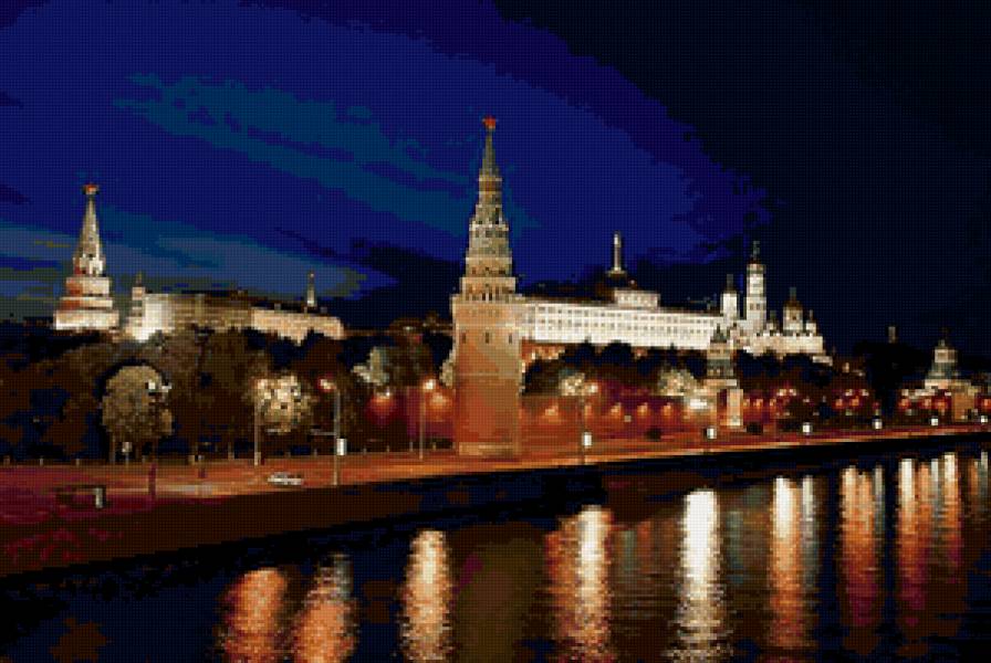 Ночной Кремль - москва, кремль - предпросмотр
