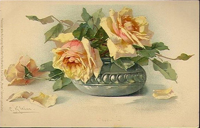 Розы - цветы в вазе - оригинал
