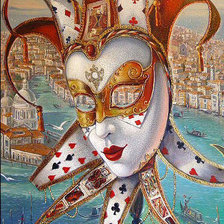 Схема вышивки «венецианская маска»