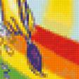 Предпросмотр схемы вышивки «радуга» (№41200)