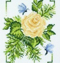 Оригинал схемы вышивки «Роза» (№41218)