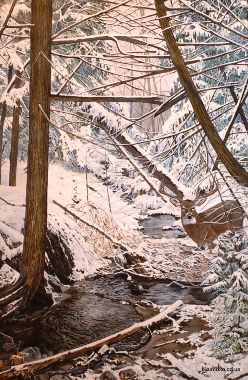 Серия "Пейзаж. Зима" - зима, река, пейзаж - оригинал