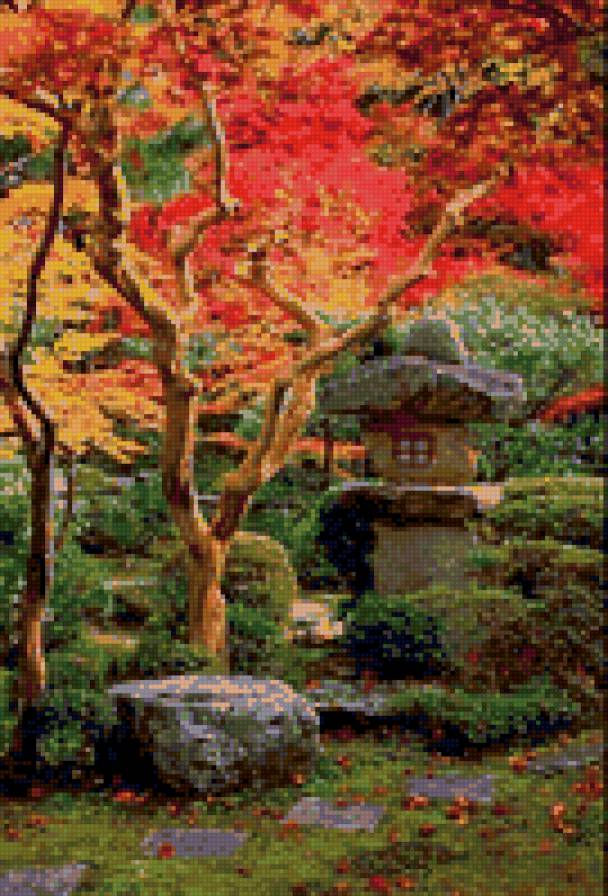 японский садик - осень, сад, япония - предпросмотр