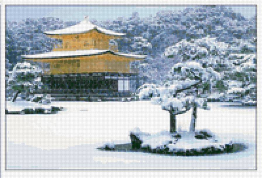 зима в японии - япония, зима, времена года - предпросмотр