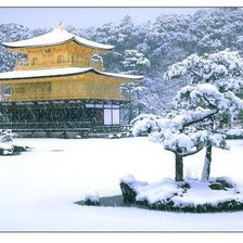 зима в японии