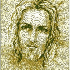 Оригинал схемы вышивки «Иисус» (№44201)
