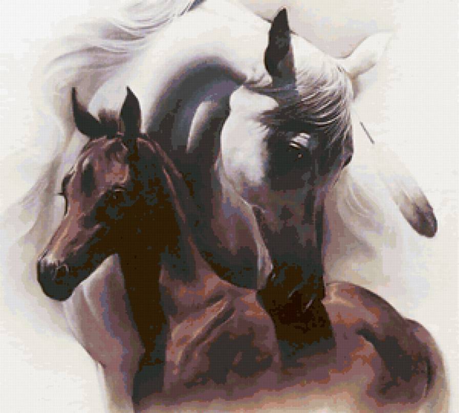 Серия "Кони" - животные, кони, лошади - предпросмотр