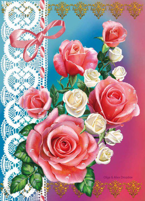 розы - открытки с цветами - оригинал