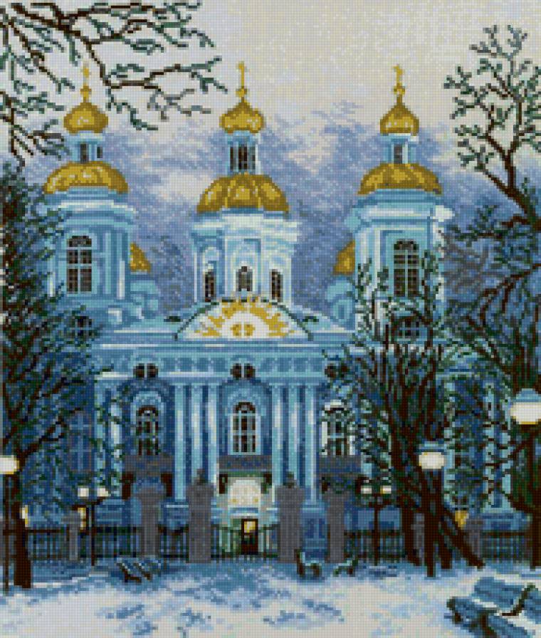 Храм зимой - храм, пейзаж, зима, снег, церковь - предпросмотр
