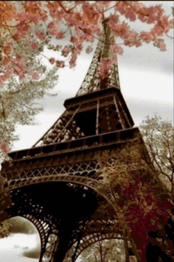 Париж весной - пейзаж, эйфелева башня, весна, город, париж - предпросмотр