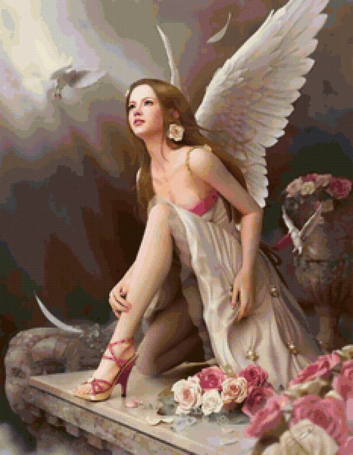ангел - красота, ангел, фэнтези, девушка - предпросмотр