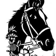 Оригинал схемы вышивки «лошадь» (№48280)