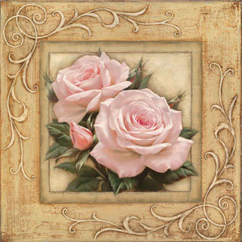 Подушка"Цветы" - живопись, роза, цветы, подушка - оригинал