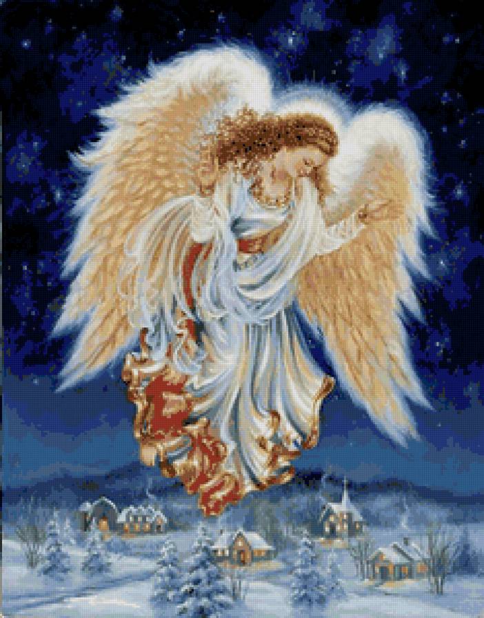 ангел - ангелы, женский образ, картина, рождество - предпросмотр