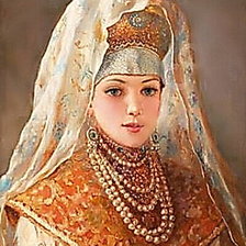 Оригинал схемы вышивки «russian beauty» (№50058)