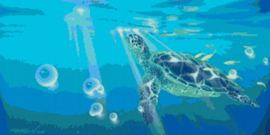 Маленькая черепаха - животные, черепахи, море - предпросмотр