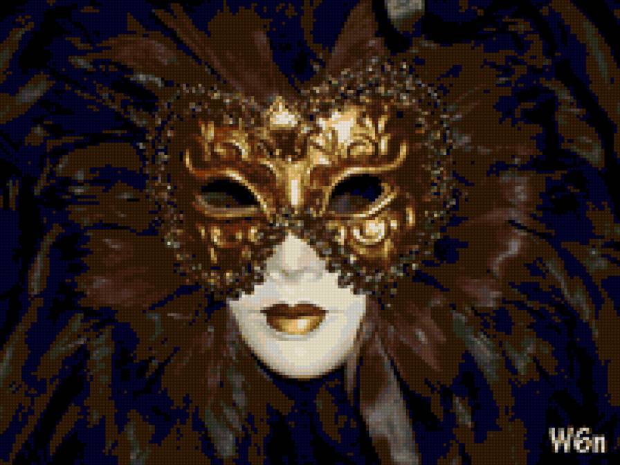 Венецианская маска 13 - маски - предпросмотр