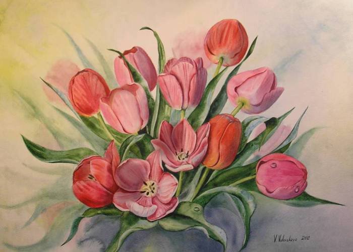 tulips - flower - оригинал