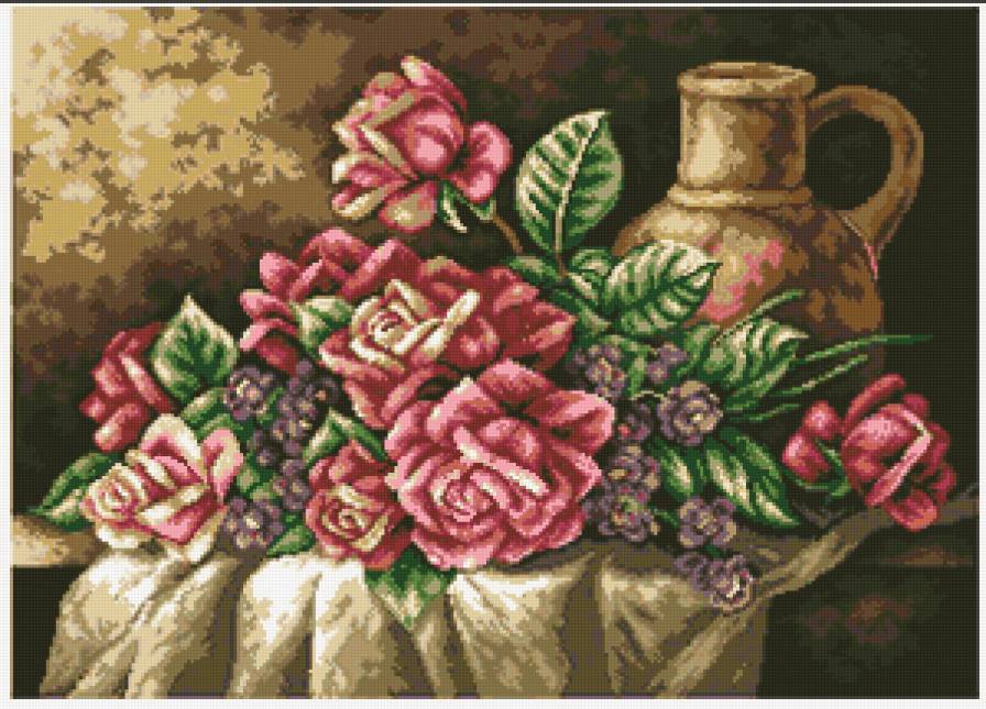 №51353 - ваза, цветы, букет - предпросмотр