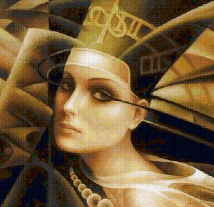 Нефертити - картина, египет., брагинский - предпросмотр