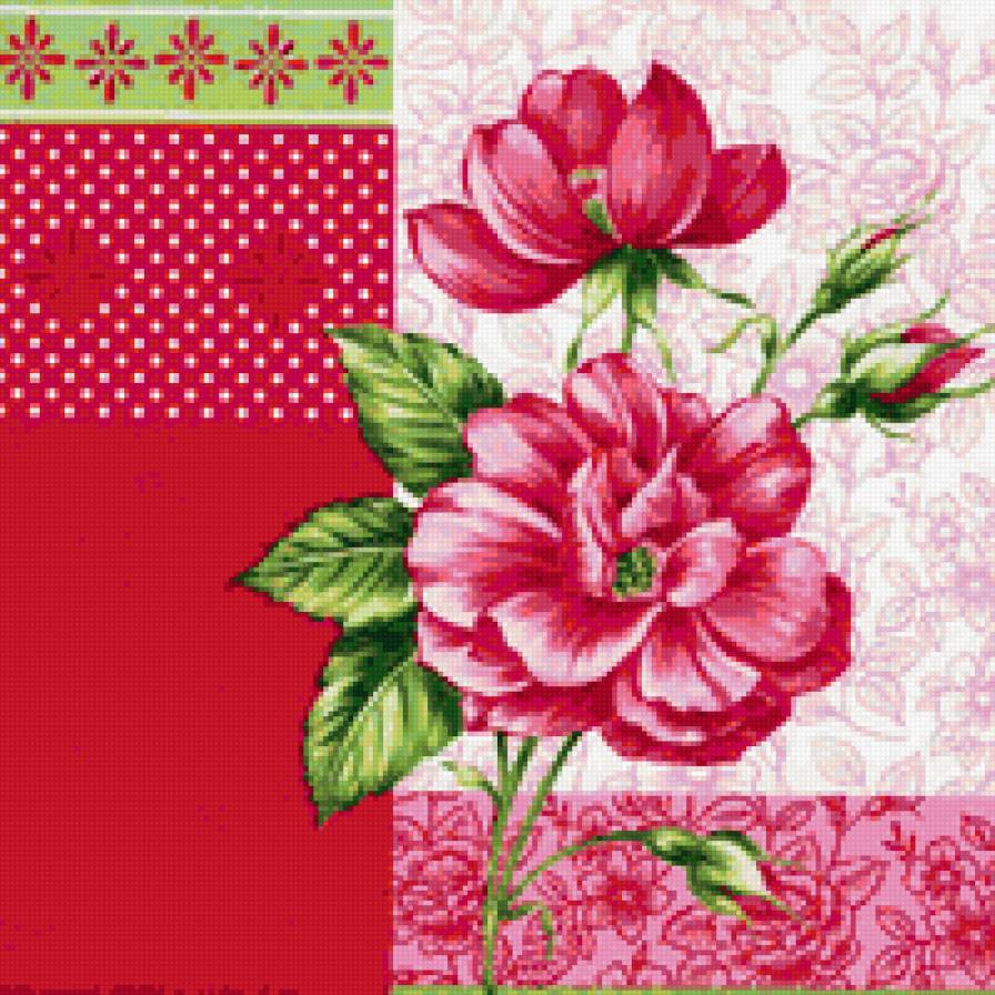 Подушка"Цветы" - подушка, живопись, цветы - предпросмотр