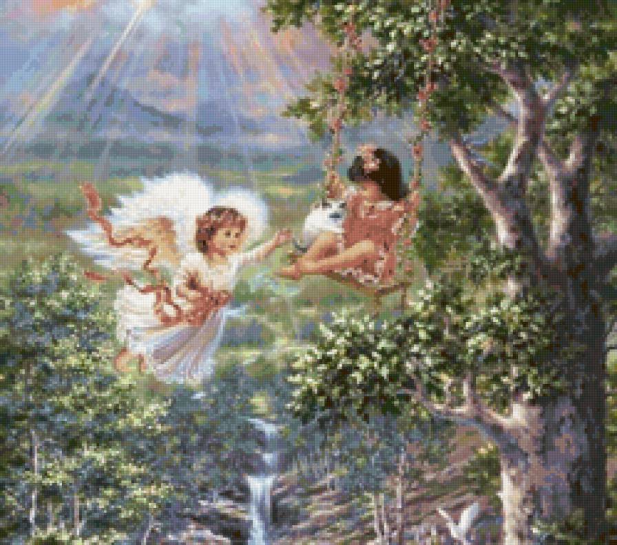 серия "ангелы" - ангел.дети - предпросмотр