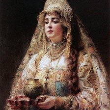 Оригинал схемы вышивки «русская красавица» (№53581)