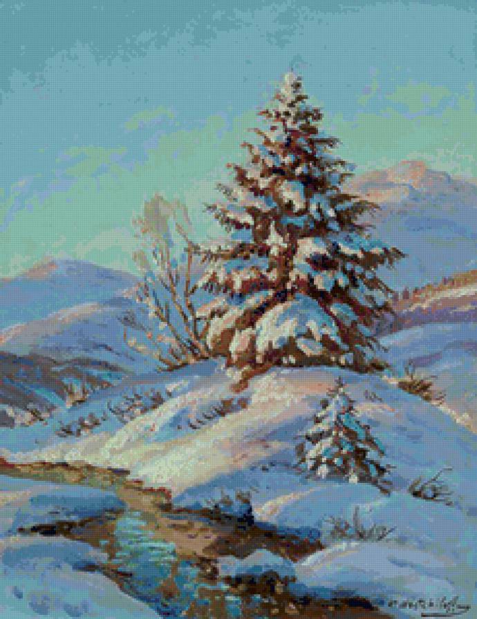 Серия "Пейзаж. Зима" - река, пейзаж, зима - предпросмотр